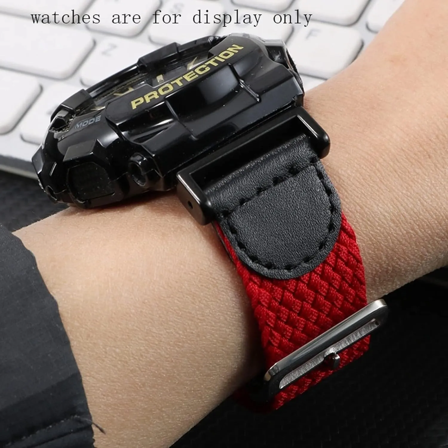 Universal Strap,20mm Electronic Analogue Watch Woven Canvas Nylon Watchband Replacement Accessories Sweat Absort Soft Comfortable Watch Wrist Band