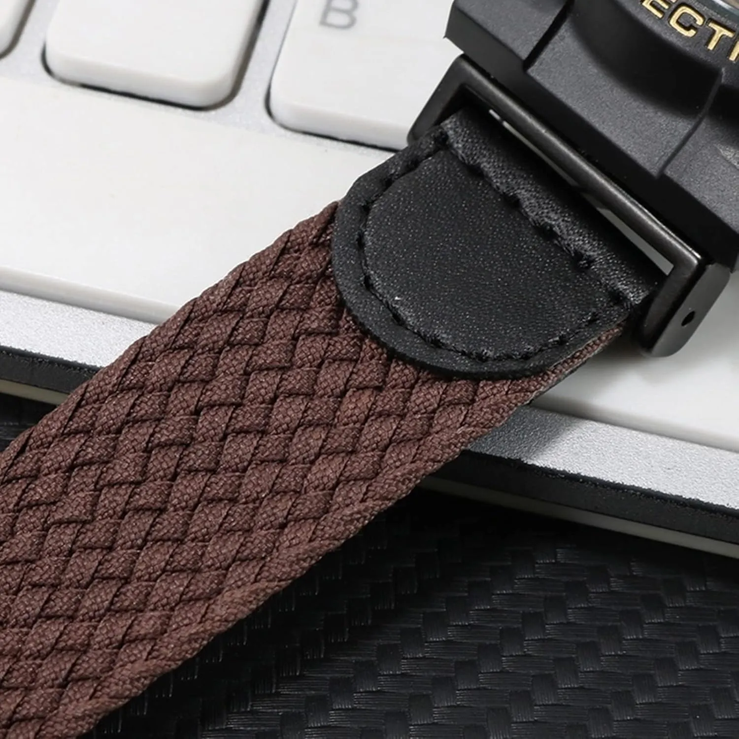 Universal Strap,20mm Electronic Analogue Watch Woven Canvas Nylon Watchband Replacement Accessories Sweat Absort Soft Comfortable Watch Wrist Band