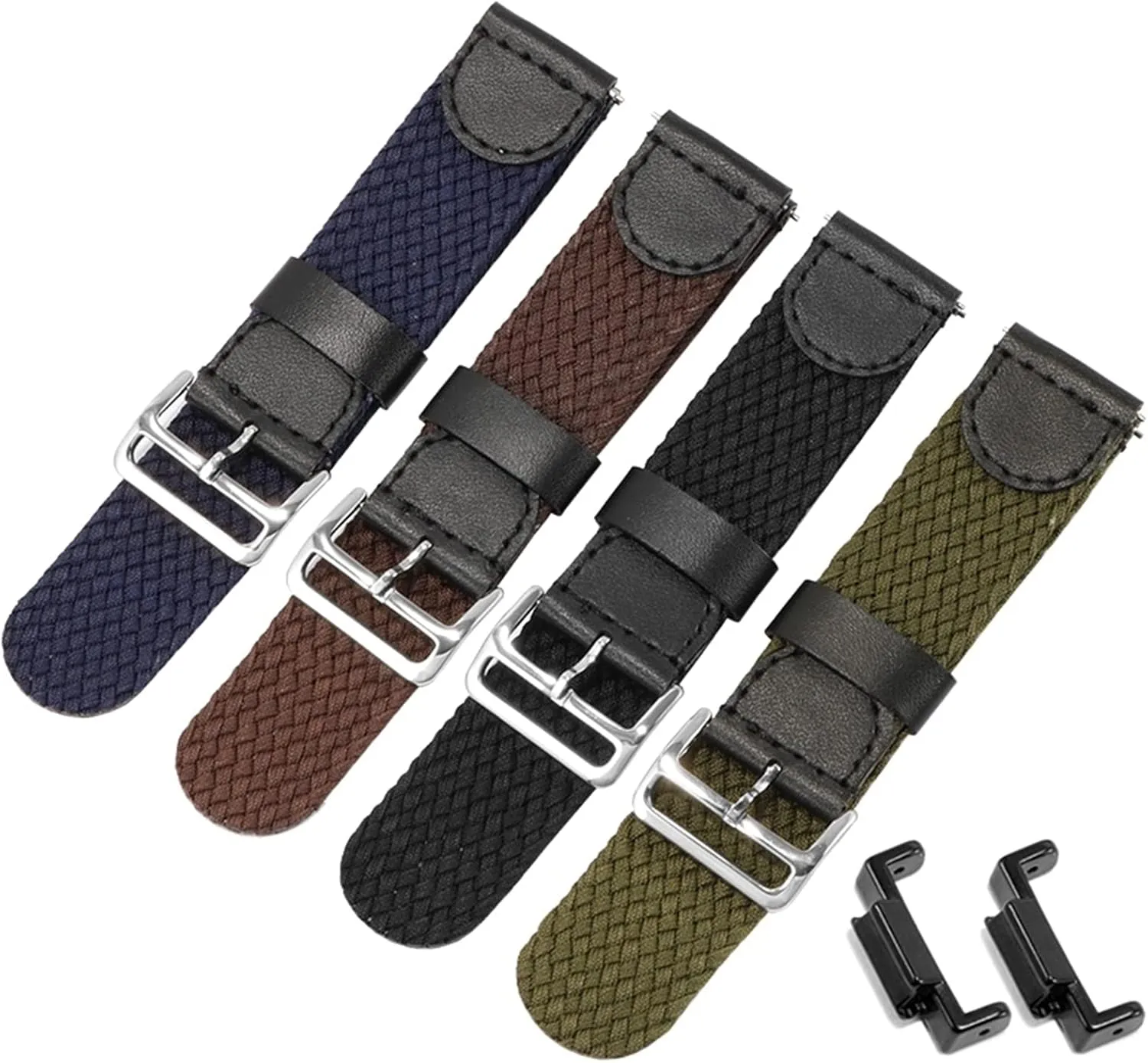Universal Strap,20mm Electronic Analogue Watch Woven Canvas Nylon Watchband Replacement Accessories Sweat Absort Soft Comfortable Watch Wrist Band