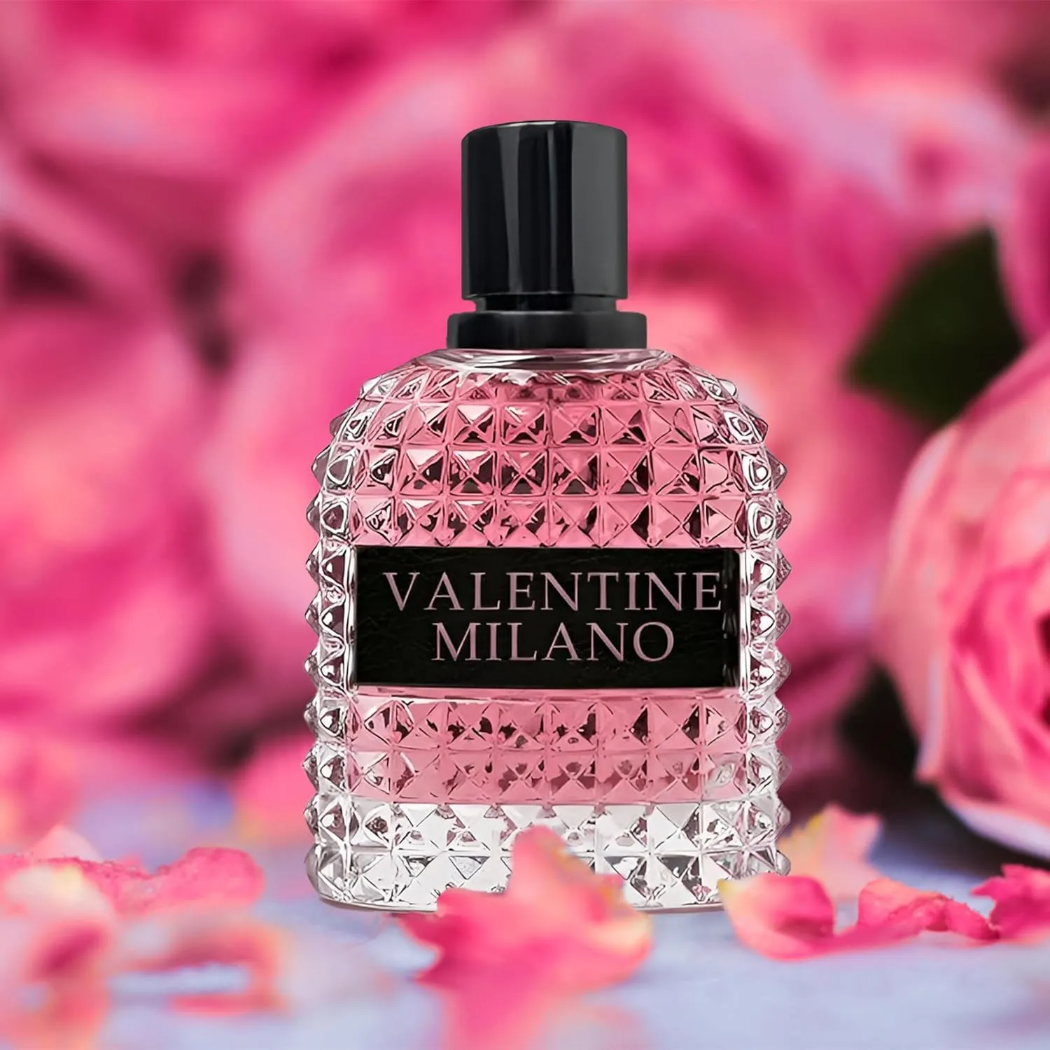 Valentine Milano Eau de Parfum Spray Perfume, Fragrance For Women-Daywear, Casual Daily Cologne Set with Suede Pouch- 3.4 Fl Oz Bottle Beauty Gift for Birthday, Anniversary