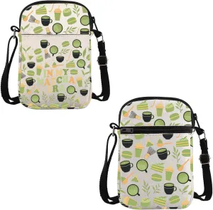 VAMSII Matcha Lover Gift Matcha Era Makeup Bag Tea Lover Cosmetic Bag Matcha Merch (Matcha Era C)