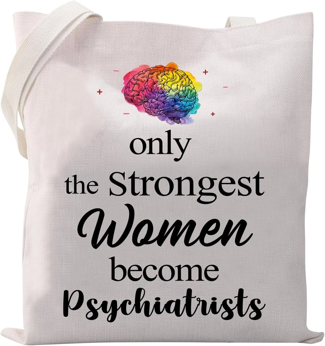 VAMSII Psychiatrist Tote Bag Psychiatry Gifts Funny Psychiatrist Gifts for Women Mental Illness Gifts Psychotherapist Gifts