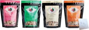 Variety Pack for Fromm-Four-Star Nutritionals Oven Baked Grain-Free Dog Treats All 4 Flavors: Chicken Carrots & Peas, Lamb & Cranberry, Salmon & Sweet Potato, Parmesan Cheese (8oz Each, 32oz Total)