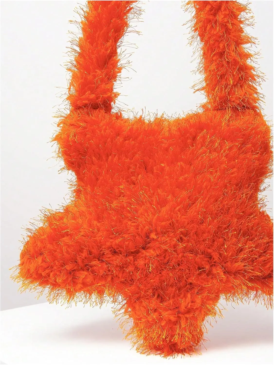 Verdusa Women's Fuzzy Crossbody Tote Bags Furry Shoulder Bag Purse Handbag