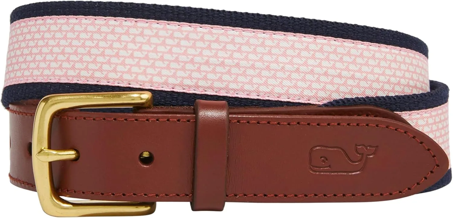 vineyard vines Men's Micro Whale Classic Canvas Club Belt