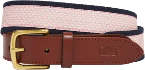 vineyard vines Men's Micro Whale Classic Canvas Club Belt