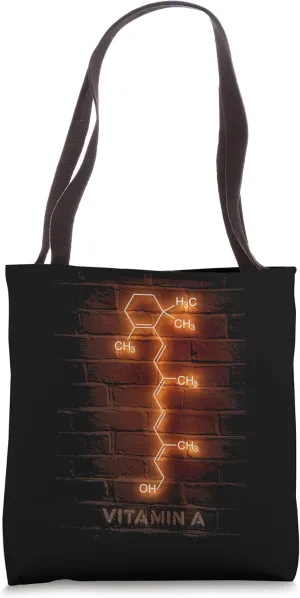 vitamin a molecule composition chemical structure Tote Bag