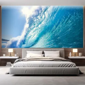 wall26 - Clear Ocean Wave and Dream Surfing Destination - Landscape - Wall Mural, Removable Sticker, Home Decor - 48x72 inches
