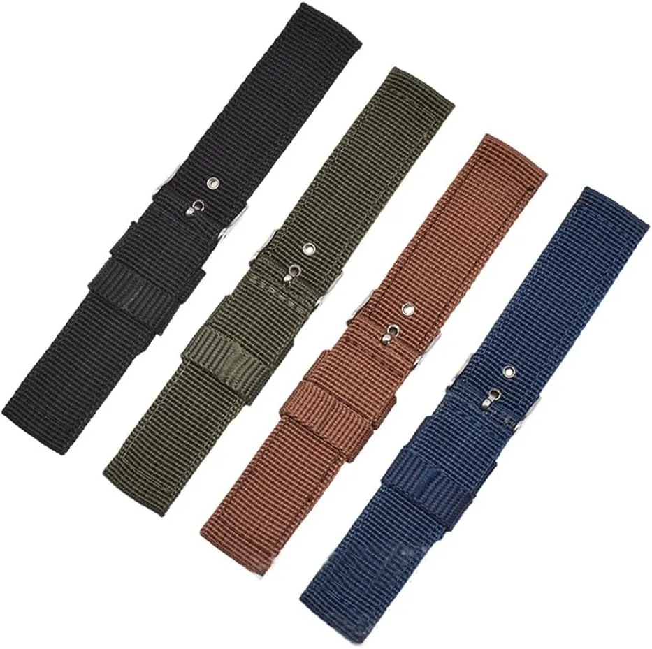 Watch Strap,Watch bands, 16mm 18mm 20mm 22mm 24mm Watch Band Soft and Comfortable Nylon Strap Universal Replacement Canvas Watchband