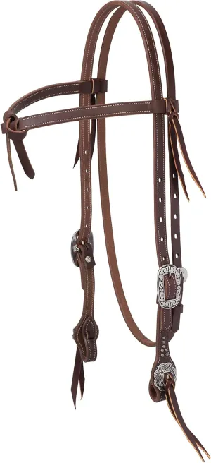 Weaver Leather unisex adult Weaver Leather Working Tack Futurity Knot Browband Headstall, Floral, 1 Count Pack of US