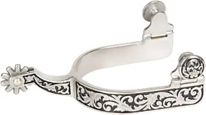 Weaver Leather Women's Spur with Engraving and Black Paint
