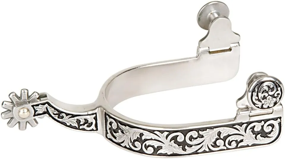 Weaver Leather Women's Spur with Engraving and Black Paint
