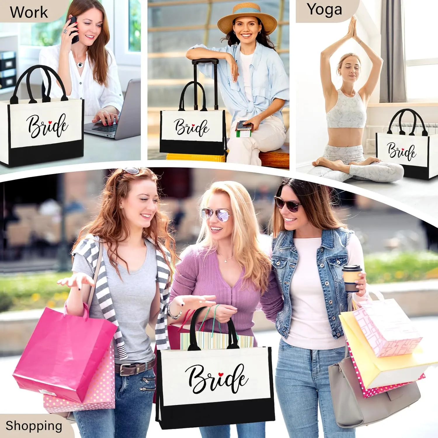 Wedding Gifts for Bride, Bridal Shower Gifts or Engagement Gift for Bride Women Bachelorette Present Tote Bag