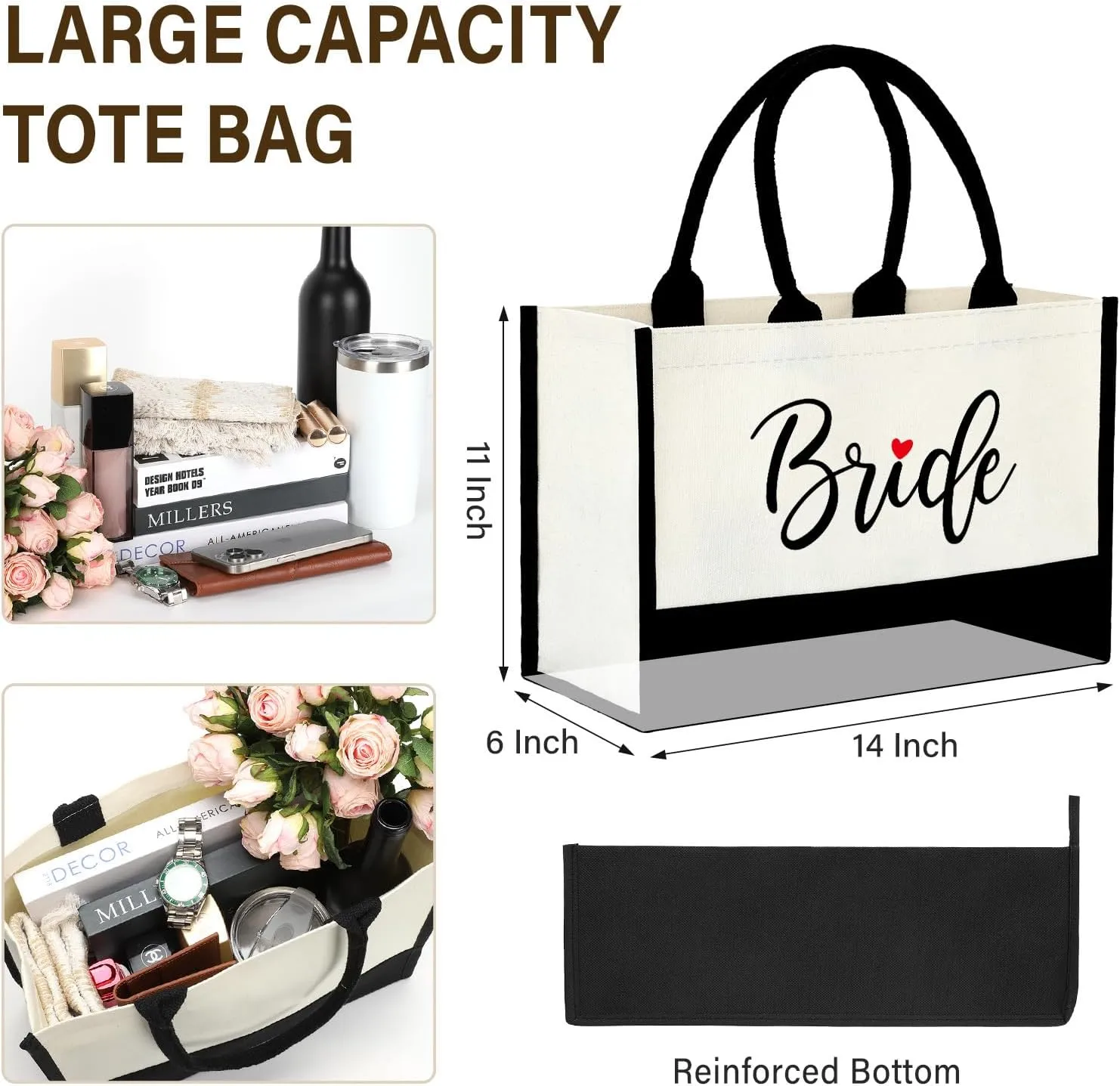 Wedding Gifts for Bride, Bridal Shower Gifts or Engagement Gift for Bride Women Bachelorette Present Tote Bag