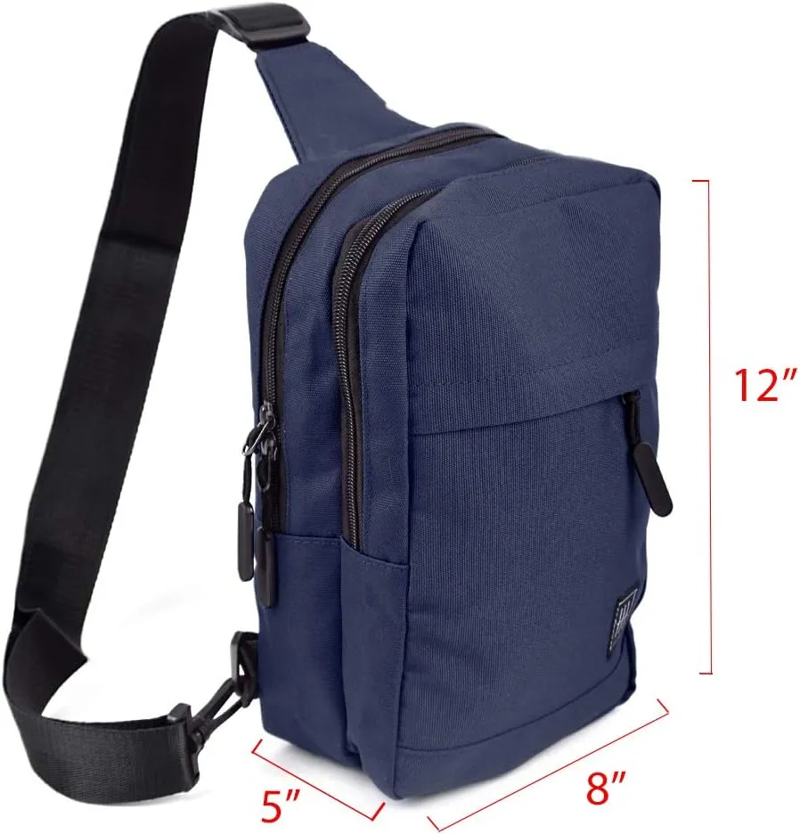 WESTEND Crossbody Canvas Sling Bag Backpack with Reversible Strap