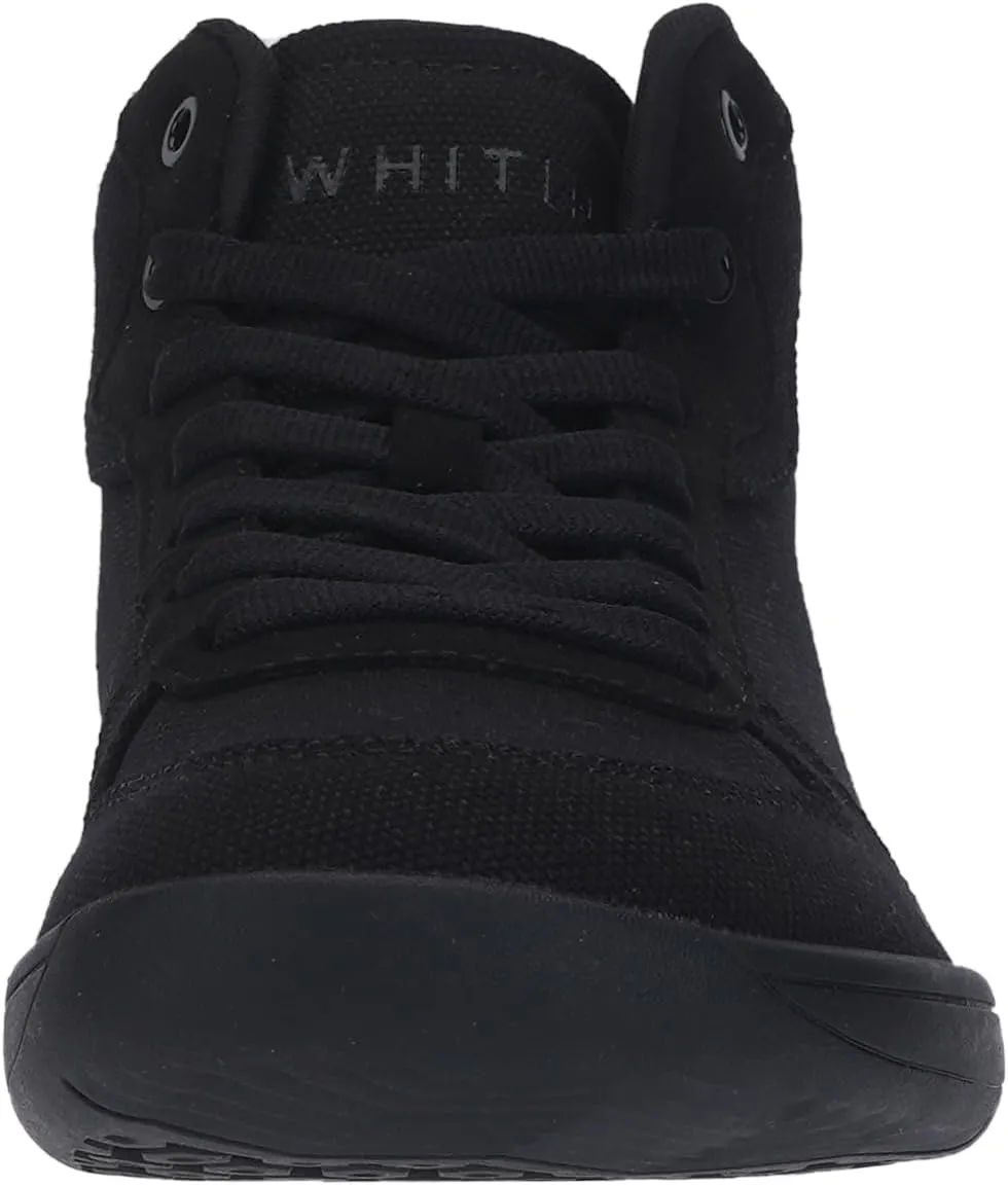 WHITIN Women's High-Top Canvas Minimalist Barefoot Shoes   Wide Toe Box   Zero Drop