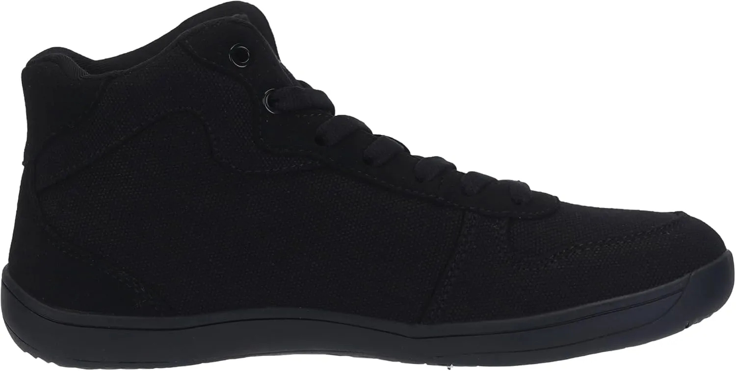 WHITIN Women's High-Top Canvas Minimalist Barefoot Shoes   Wide Toe Box   Zero Drop