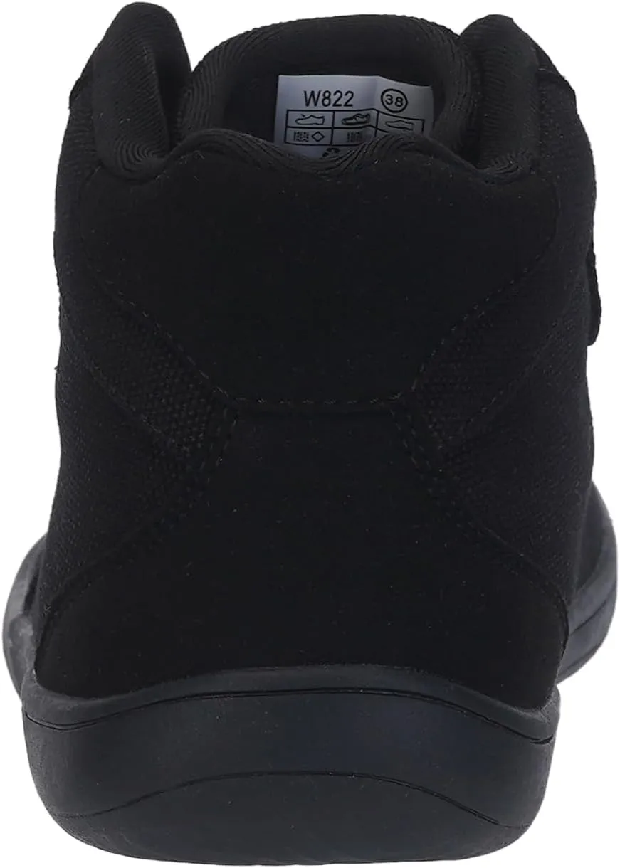 WHITIN Women's High-Top Canvas Minimalist Barefoot Shoes   Wide Toe Box   Zero Drop