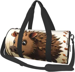 Wild boar animation Print Travel Duffel Bags With Pocket And Adjustable Strap Large Gym Bag Fashion Yoga Bag For Women Men