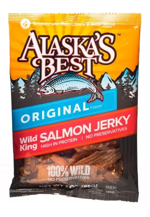 Wild Salmon Jerky 3 Ounce Pouch Original (3 Bags)