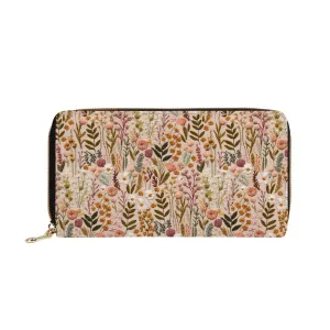 Wildflowers Meadow Zip-Around Wallet