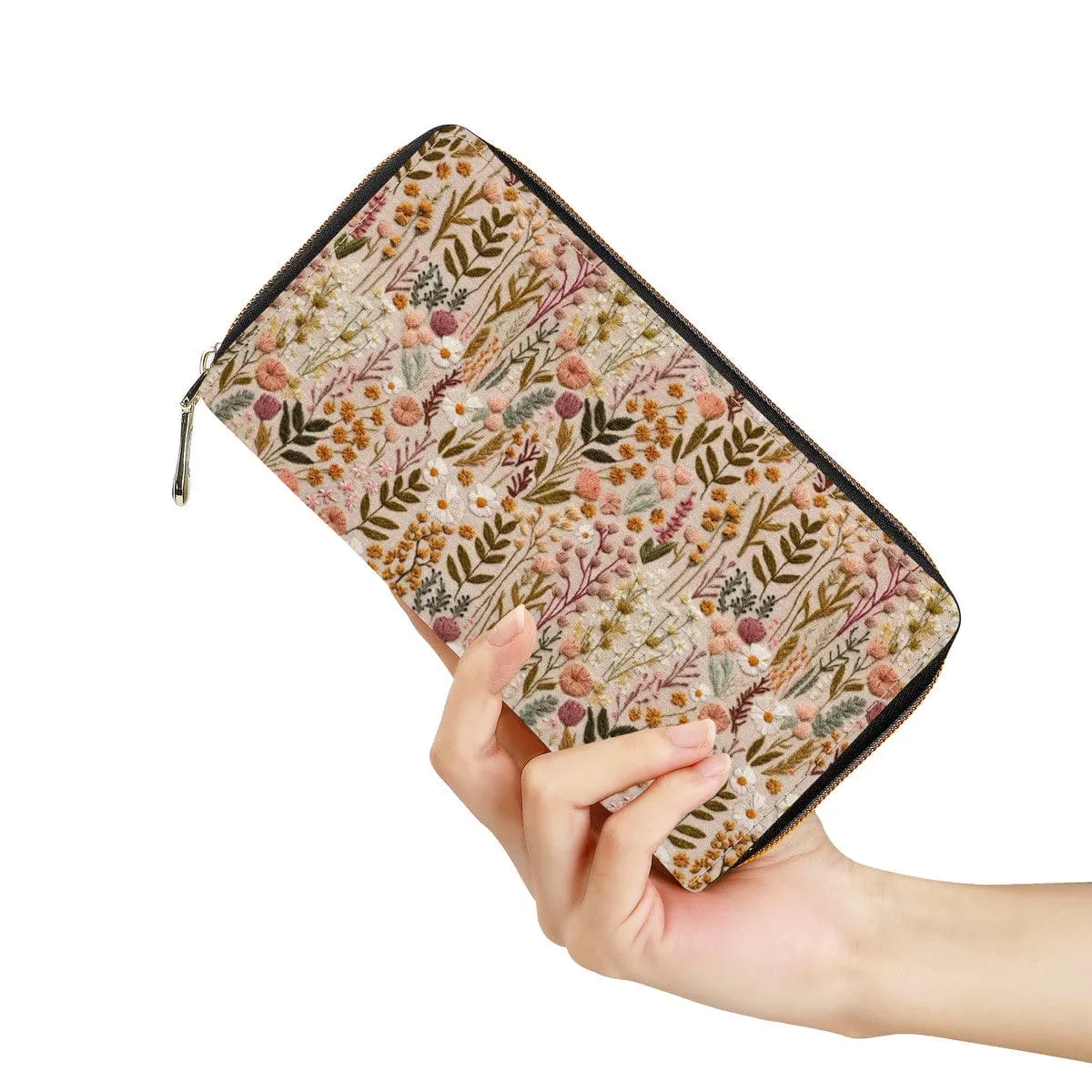Wildflowers Meadow Zip-Around Wallet