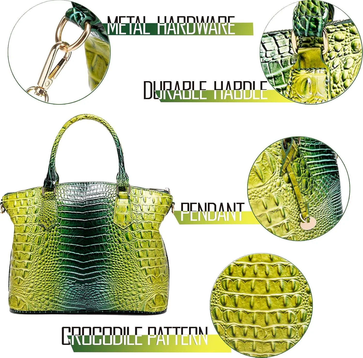 Women Purse Satchel Bag Long Crossbody Classy Tote Bag Top Handle Vegan Leather Ladies Handbags Embossed Pattern