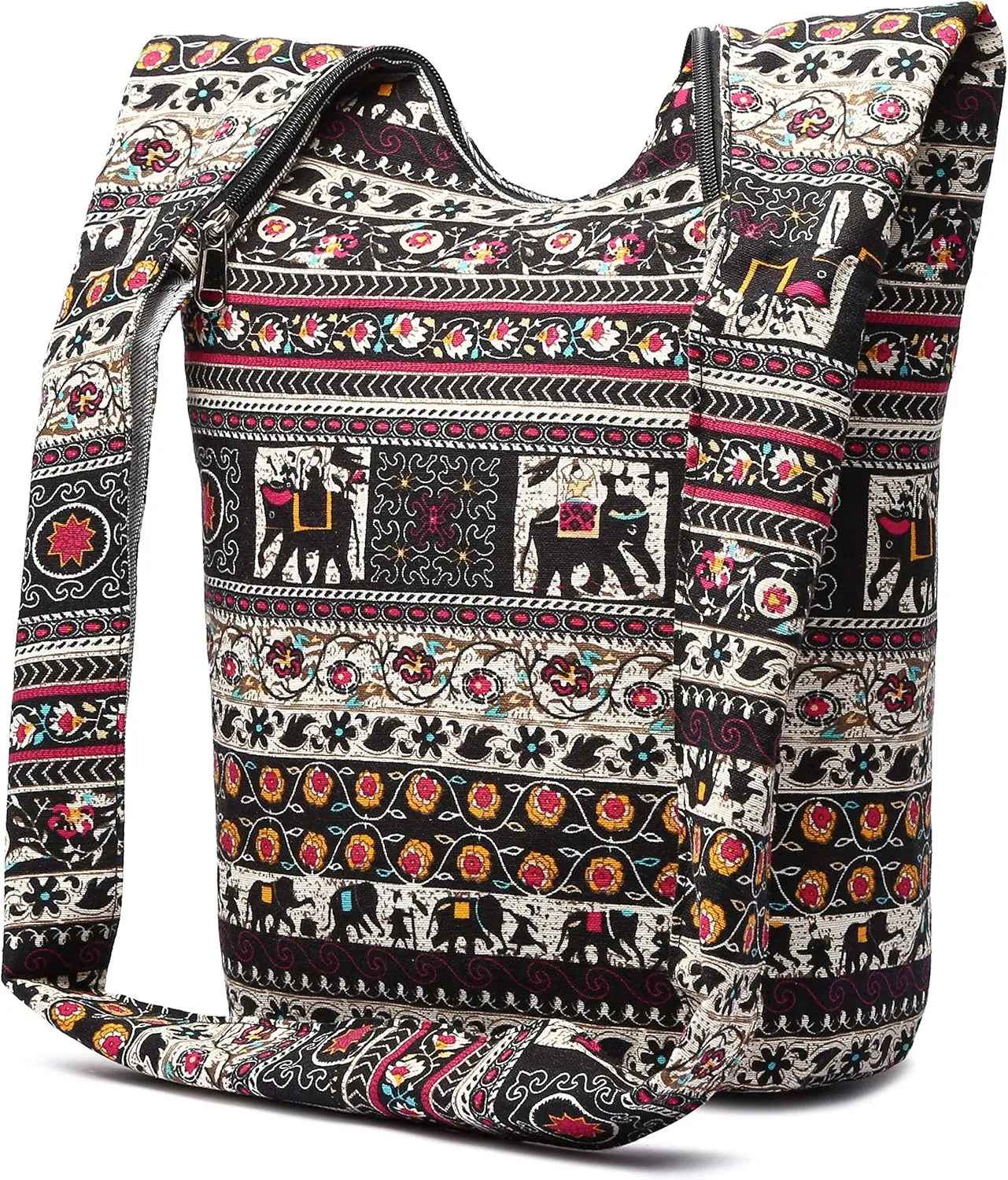 Women Shoulder Handbags Fashion canvas Hippie Crossbody Bags Bohemian Animal Prints Hobo Bags