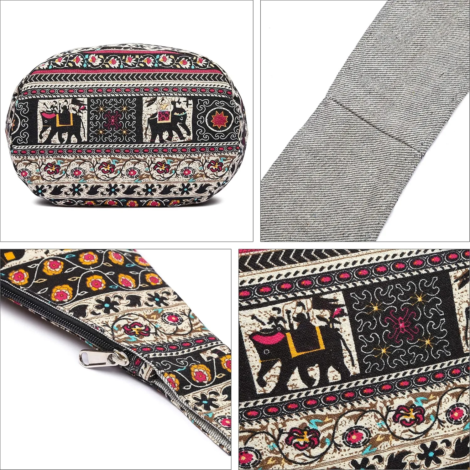 Women Shoulder Handbags Fashion canvas Hippie Crossbody Bags Bohemian Animal Prints Hobo Bags