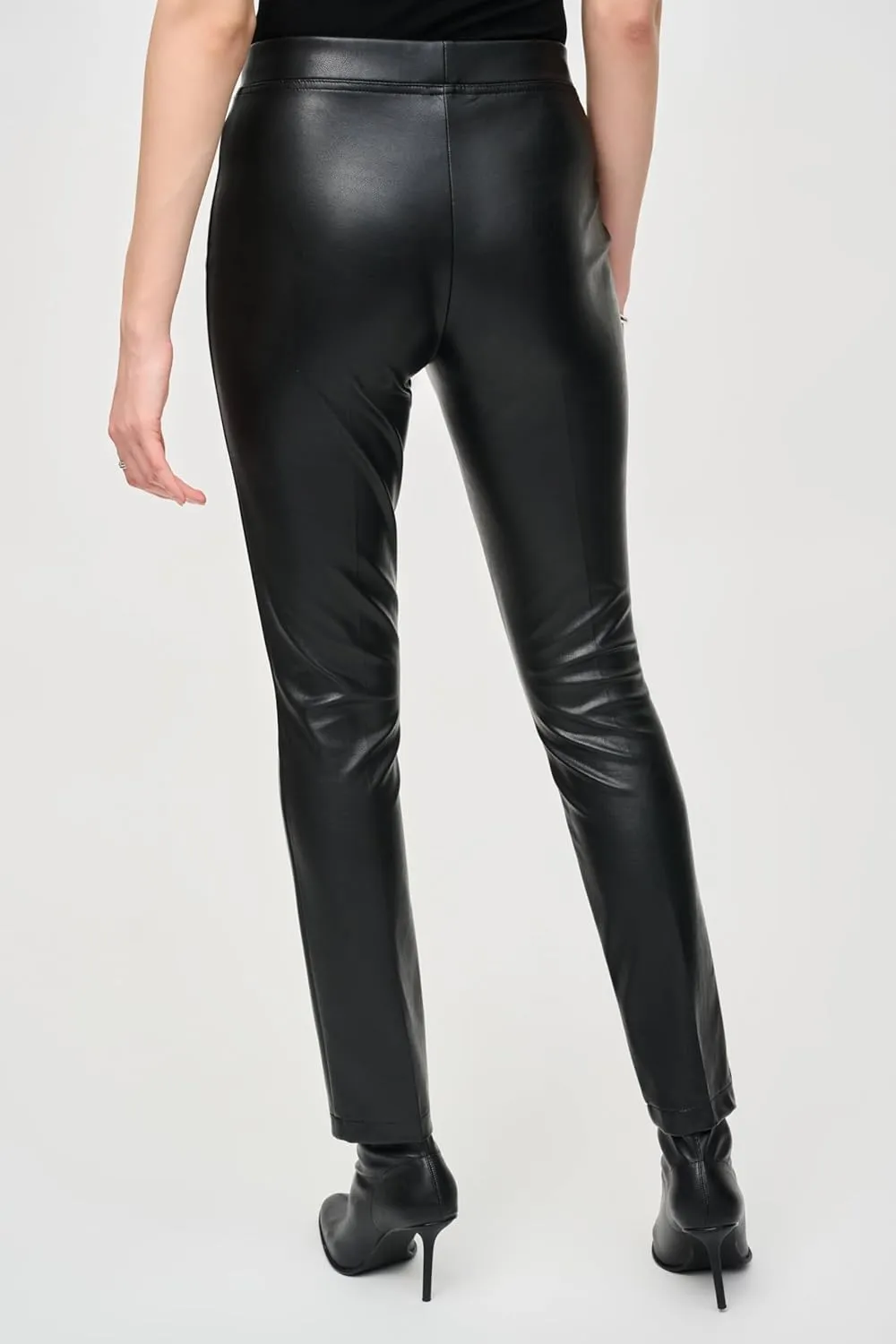Women's Bonded Leatherette Slim Fit Pants