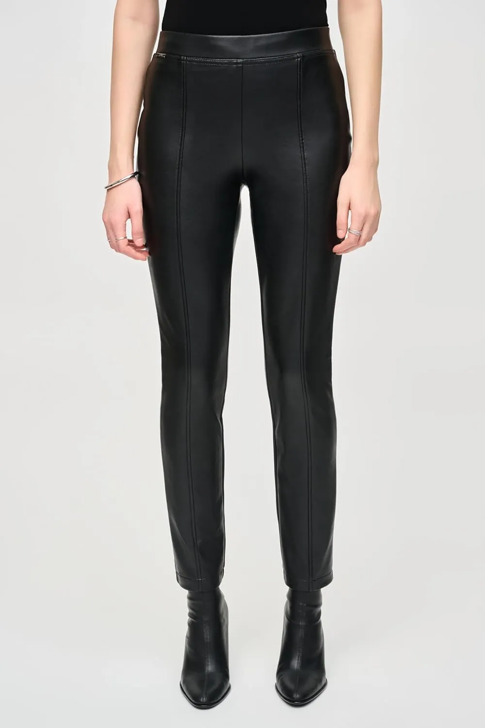Women's Bonded Leatherette Slim Fit Pants