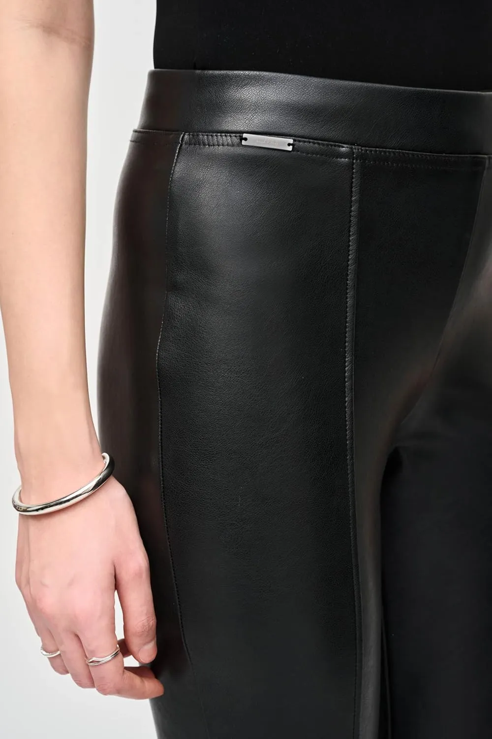 Women's Bonded Leatherette Slim Fit Pants