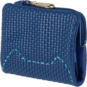 Women's Embossed Mesh Bi-fold Wallet