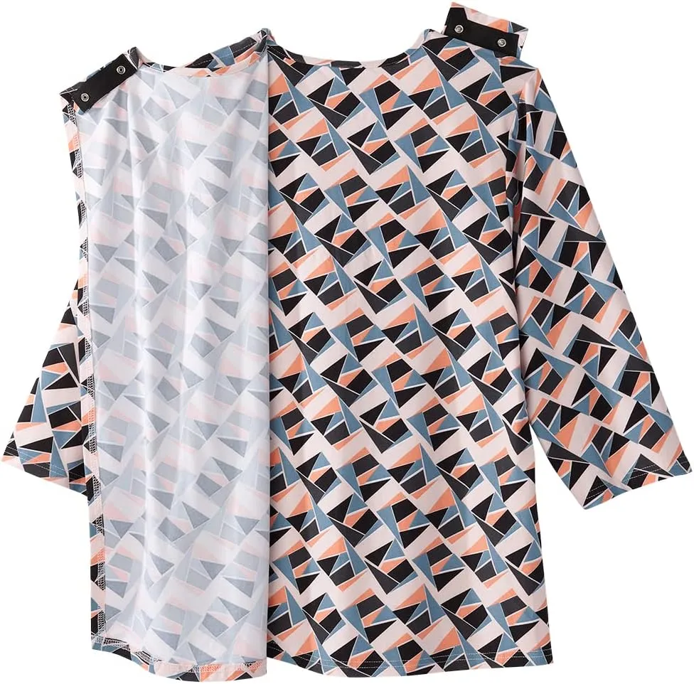 Women’s Open-Back Adaptive Faux Button Top