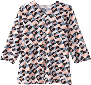 Women’s Open-Back Adaptive Faux Button Top