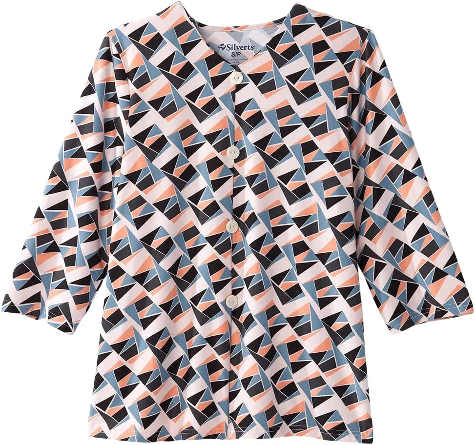 Women’s Open-Back Adaptive Faux Button Top