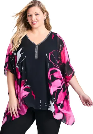 Women's Plus Size Take Me Out Embellished Blouse