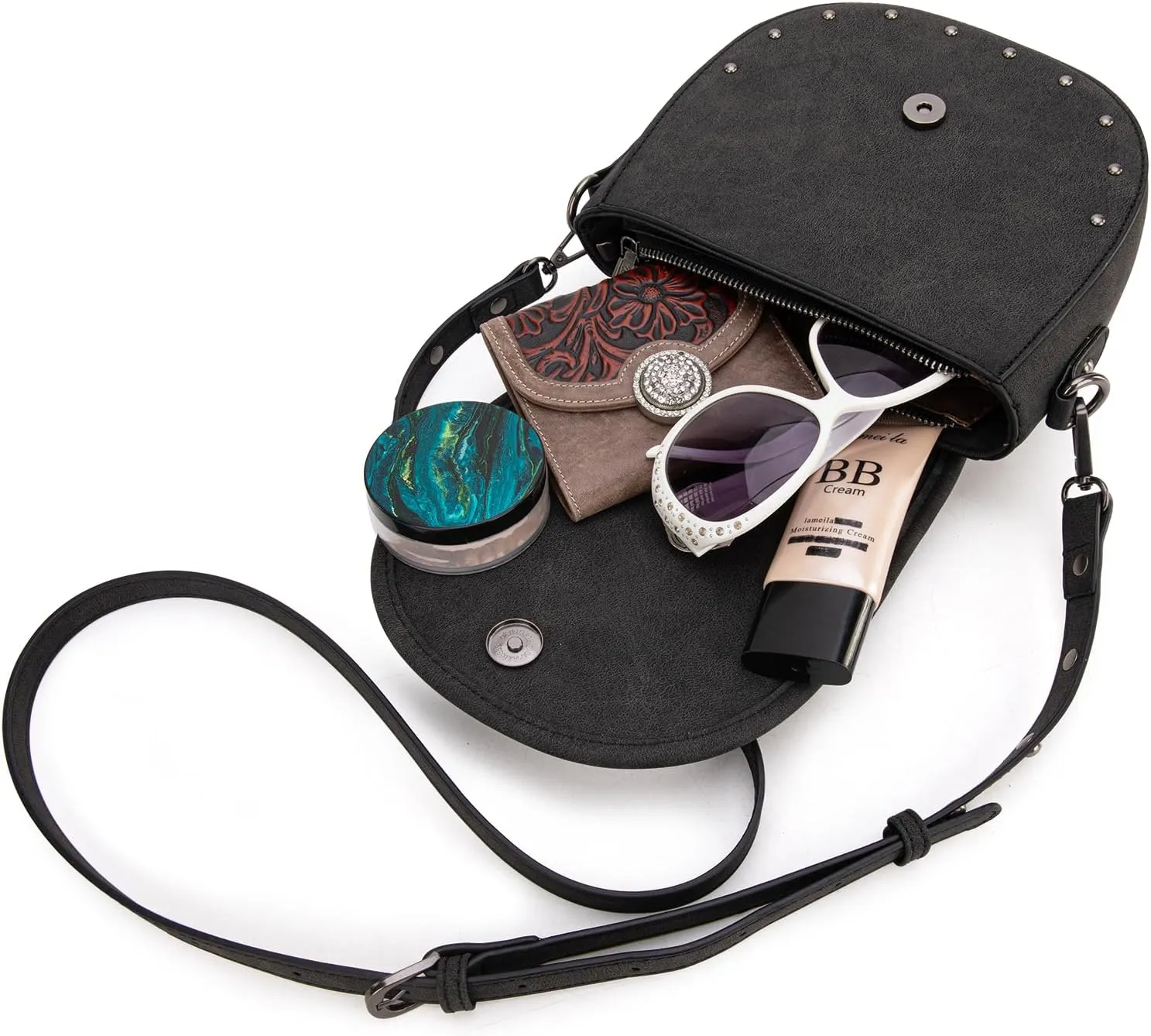 Wrangler Crossbody Bag Western Flap Purse for Women Travel