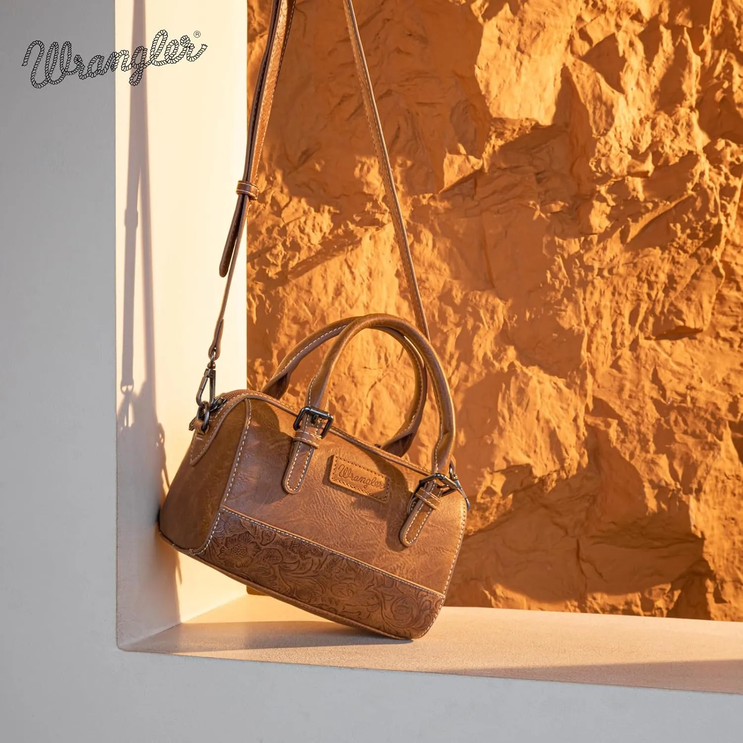 Wrangler Satchel Bags for Women Top-Handle Handbags Cute Crossbody Purses with Strap