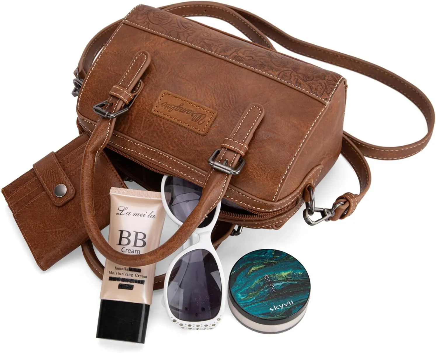 Wrangler Satchel Bags for Women Top-Handle Handbags Cute Crossbody Purses with Strap