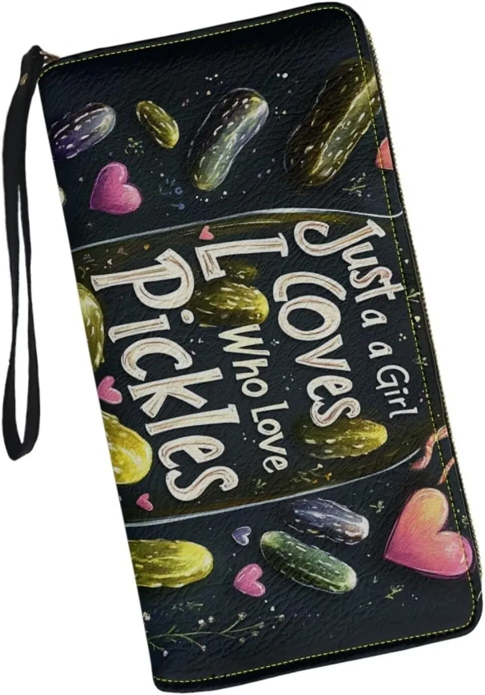 Wristlet Wallet for Women Leather Zip Around Clutch Travel Purse Fashion Travel Business Shopping Money Clips