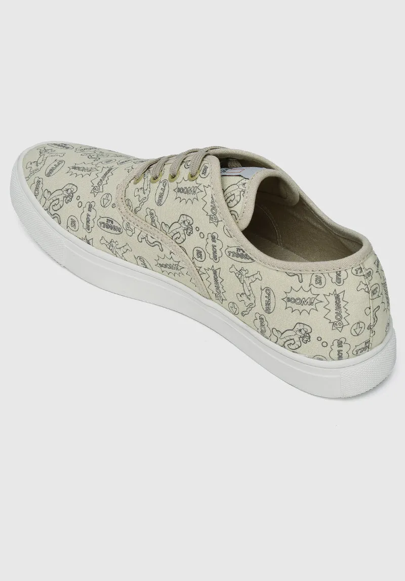 WTP New Adventure Rounded Toe Male Sneakers (Beige)