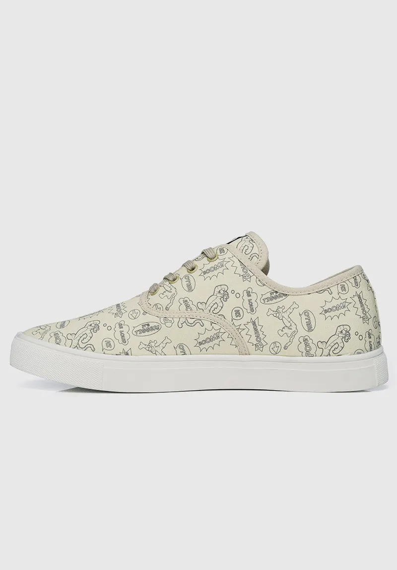 WTP New Adventure Rounded Toe Male Sneakers (Beige)