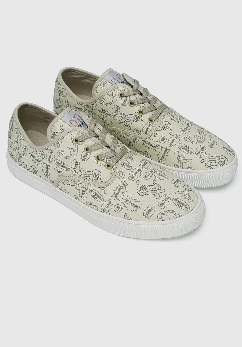 WTP New Adventure Rounded Toe Male Sneakers (Beige)