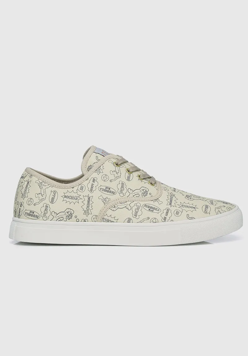 WTP New Adventure Rounded Toe Male Sneakers (Beige)