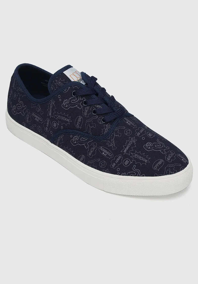 WTP New Adventure Rounded Toe Male Sneakers (Navy)