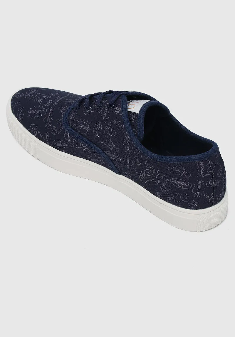WTP New Adventure Rounded Toe Male Sneakers (Navy)
