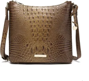 XXGJOALD-Shoulder Crocodile Flat Handbags for Women trendy Ladies Shoulder Bag Embossed Pattern Leather Crossbody Purse