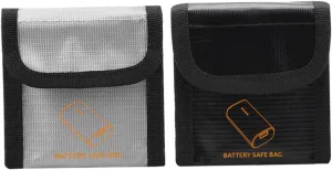 YARNOW 2PCS Battery Pouch Explosion Bag for Goggles Storage Fireproof Random Color for Charging and Protection Random Color