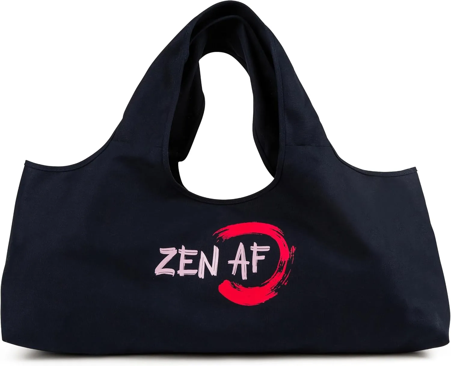 Yoga Bag, Exercise, Tote, Large Carrier, Shoulder Strap, Inner Pocket, Fits Most Mats, Recycled Cotton Canvas